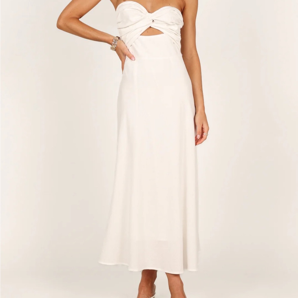 Rosetta Petal and Pup White Strapless Dress - Picture 3 of 4